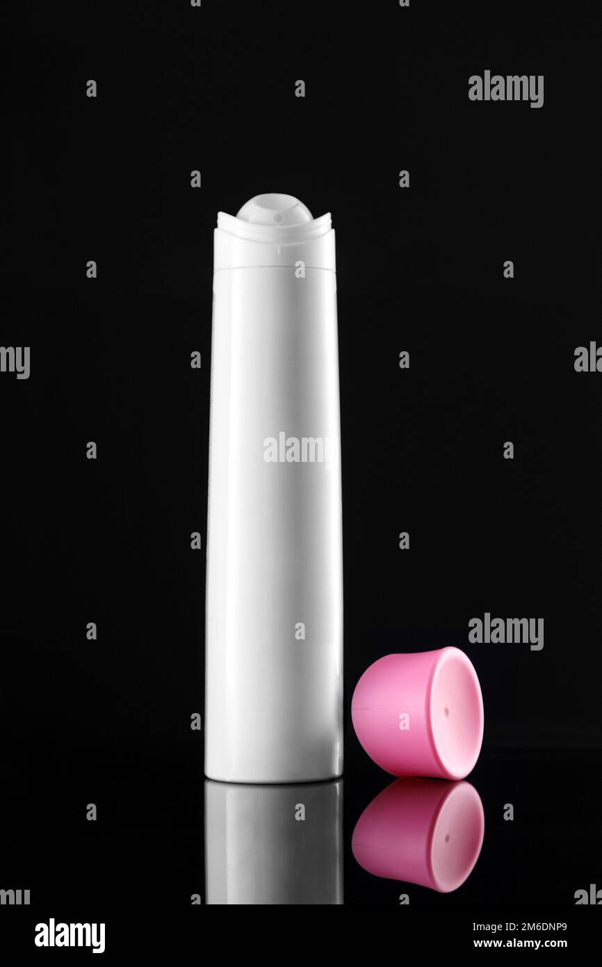 White Deodorant or Hair Spray Aluminum Can for Mockup Stock Photo Alamy