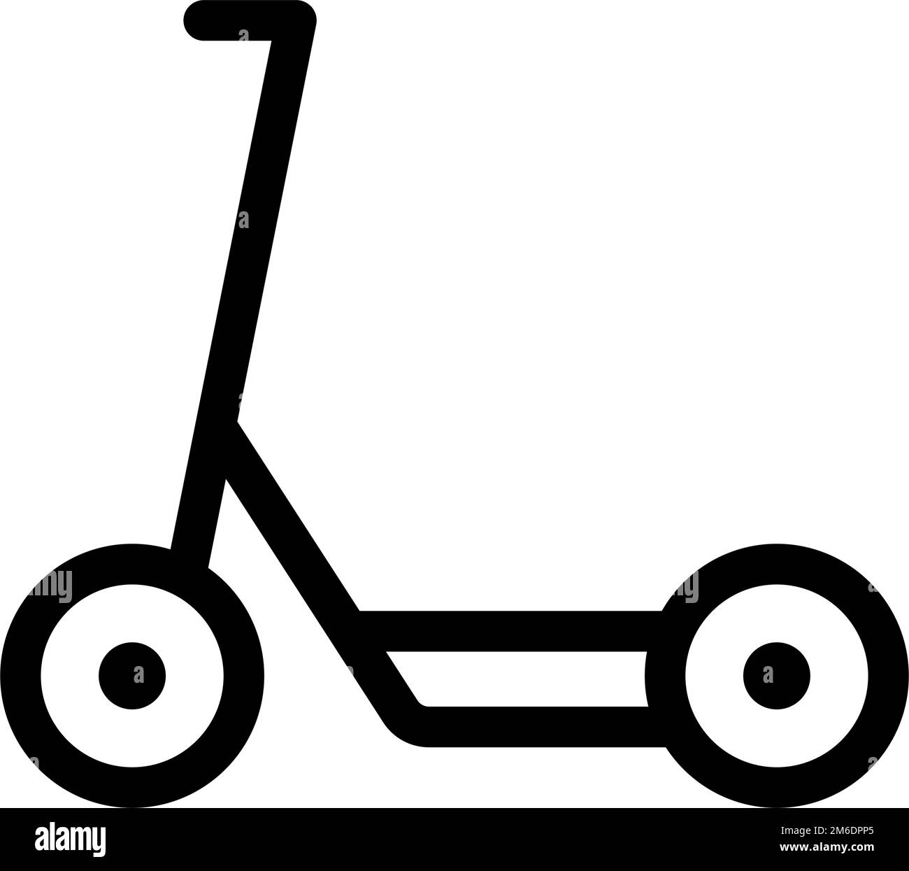 Electric kickboard icon. Electric scooter. Editable vector. Stock Vector