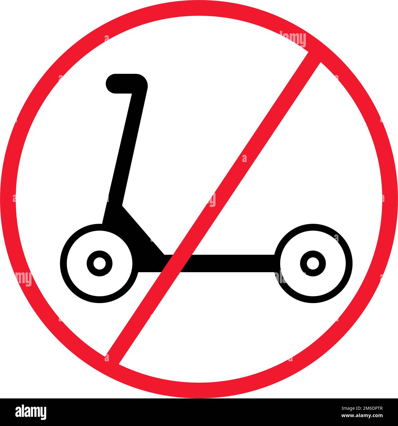 No kickboard or scooter sign. Scooter use prohibited. No scooter