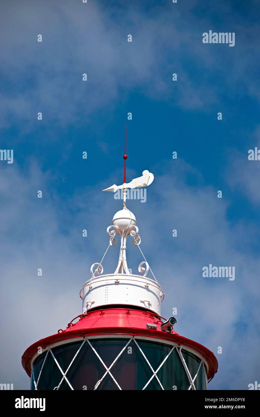 Detail of the Sletterhage Lighthouse in Denmark Stock Photo