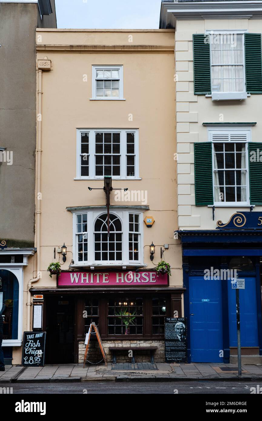 White Horse Pub, Broad Street, Oxford, England Stock Photo Alamy