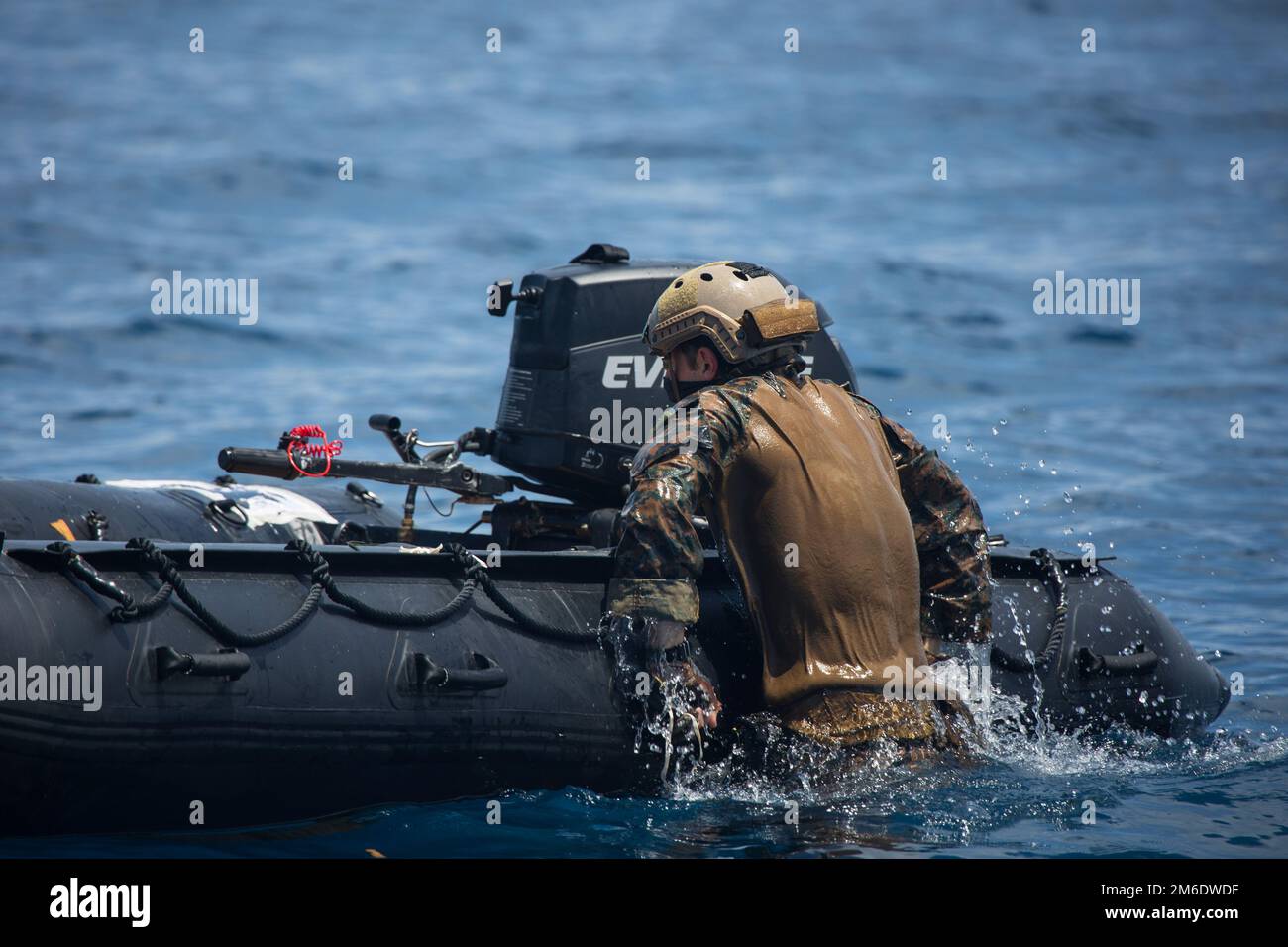 A U.S. Marine with 3d Reconnaissance Battalion, 3d Marine Division ...