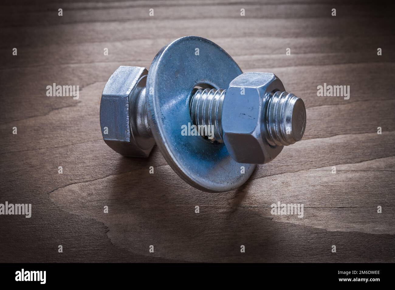 Close up image of bolt washer construction nut and screwbolt Stock Photo Alamy