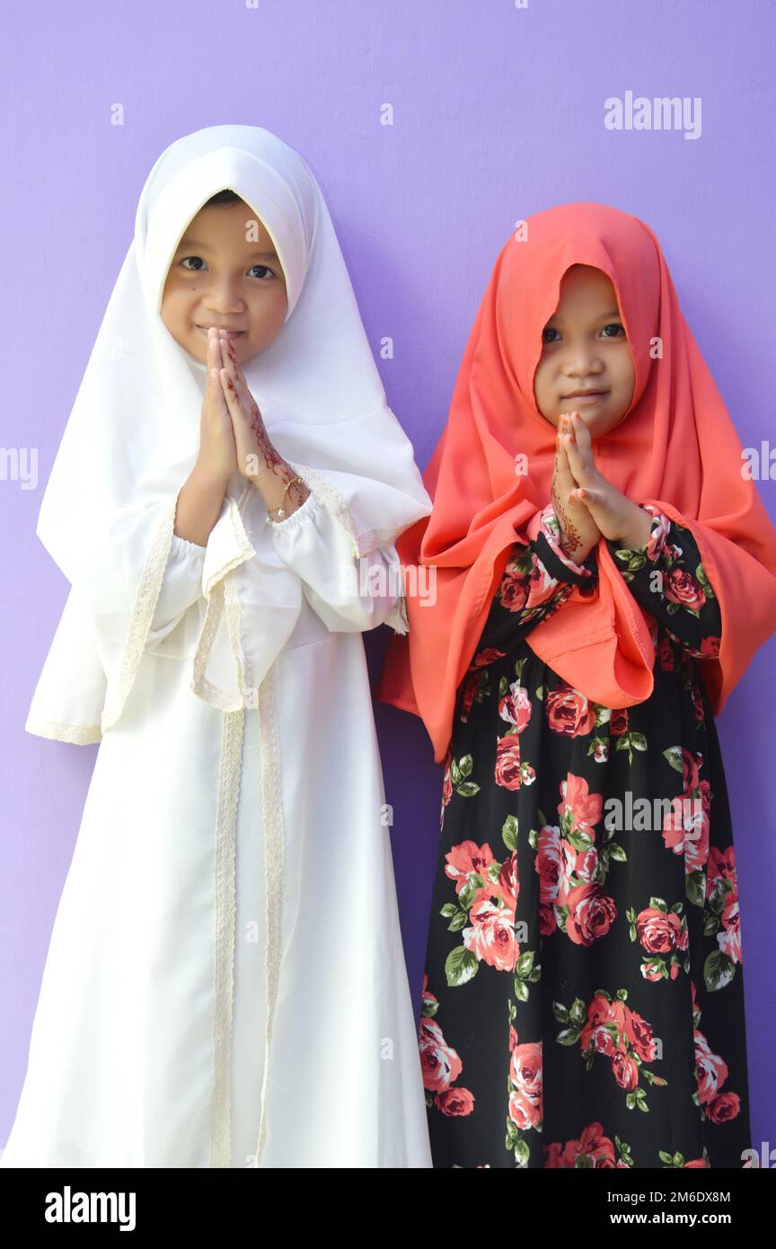 Asian little girl Muslim Stock Photo Alamy