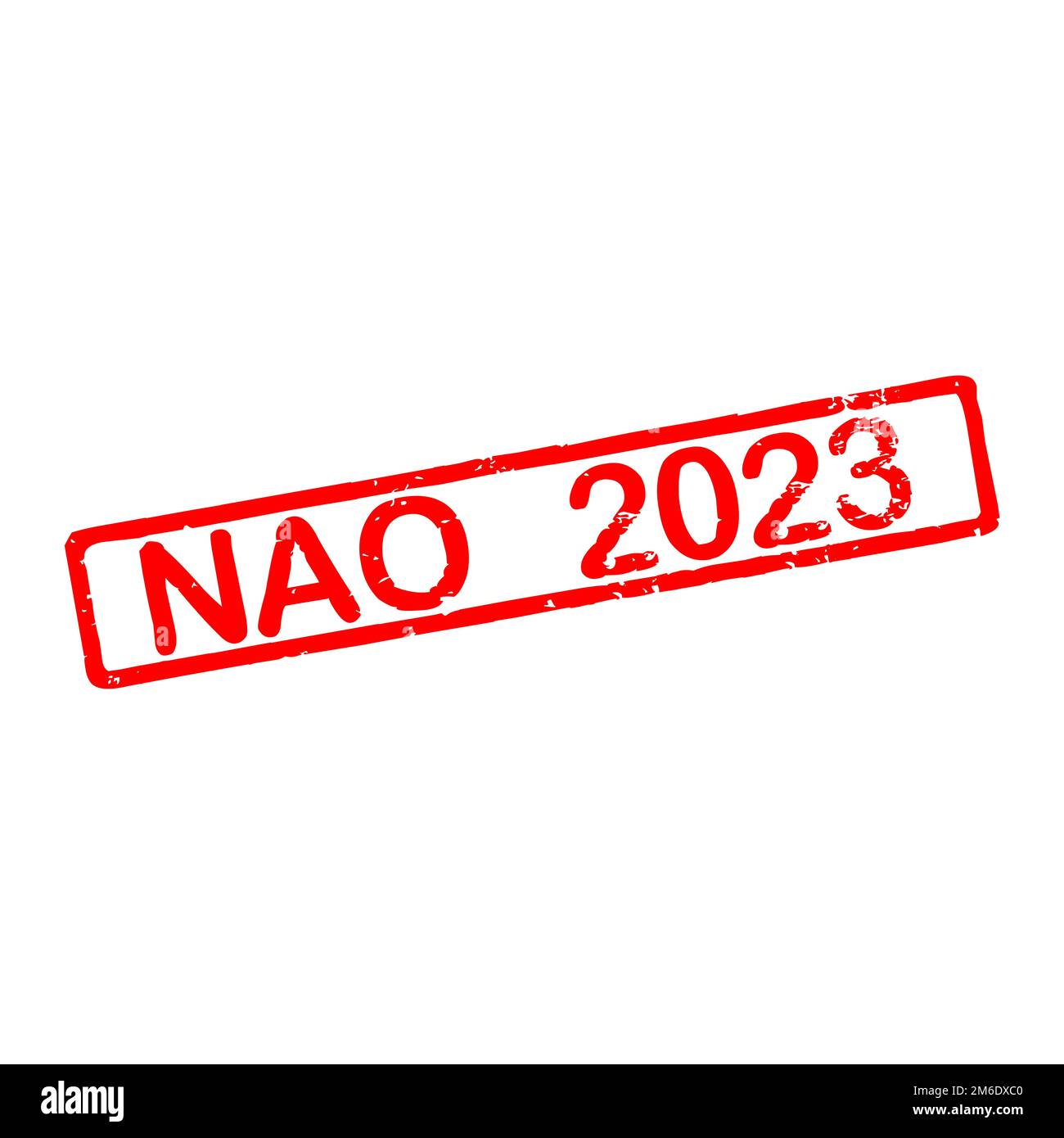 Rubber Stamp With Text Nao 2023 Mandatory Annual Negotiation 2023