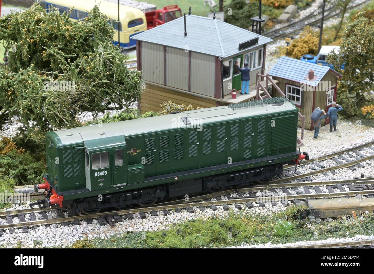 Model of a Class 16 diesel locomotive D8409 Stock Photo - Alamy