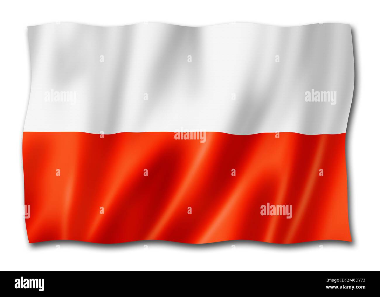 Thuringia state flag, Germany waving banner collection. 3D illustration Stock Photo