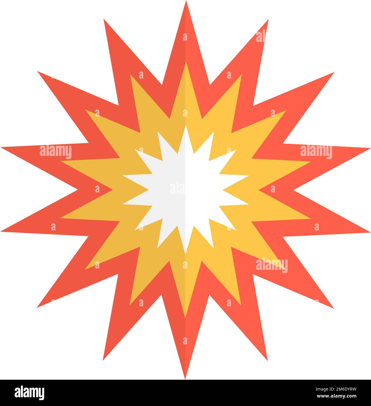 Explosion icon. Explosion impact. Bombing. Editable vector Stock Vector 