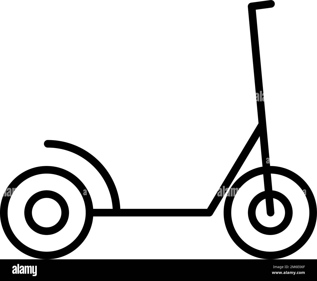 Electric kickboard icon. Scooter. Editable vector Stock Vector Image