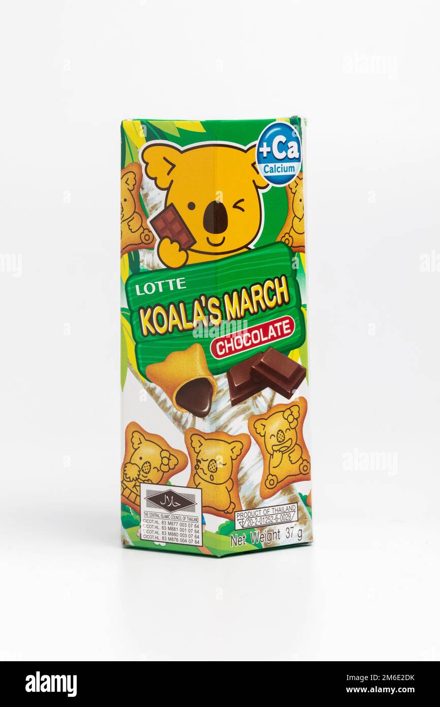 A box of Lotte Koala’s shocolate bears Stock Photo