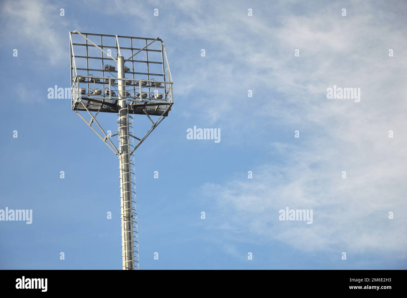 Stadium light poles Stock Photo - Alamy