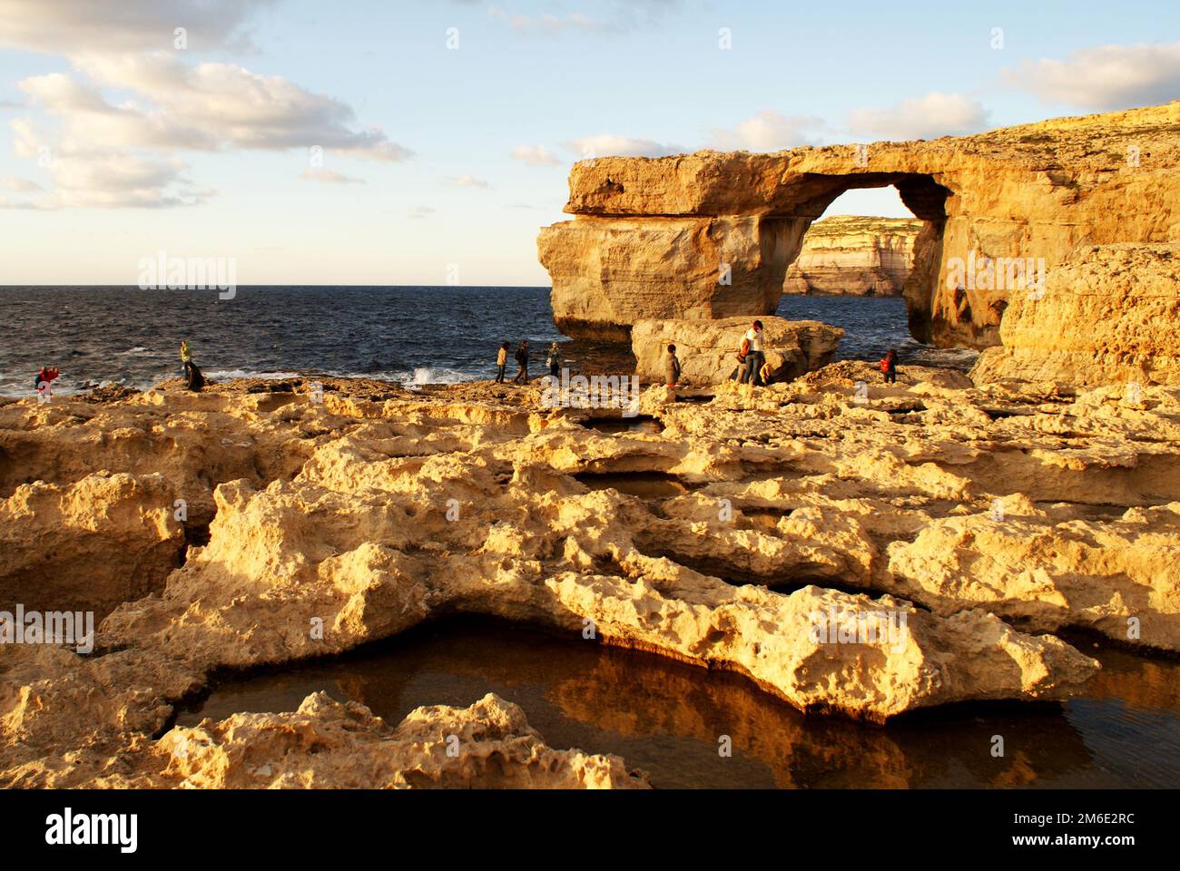 Famous Azure Window in Malta, this stone formation collapsed in 2017