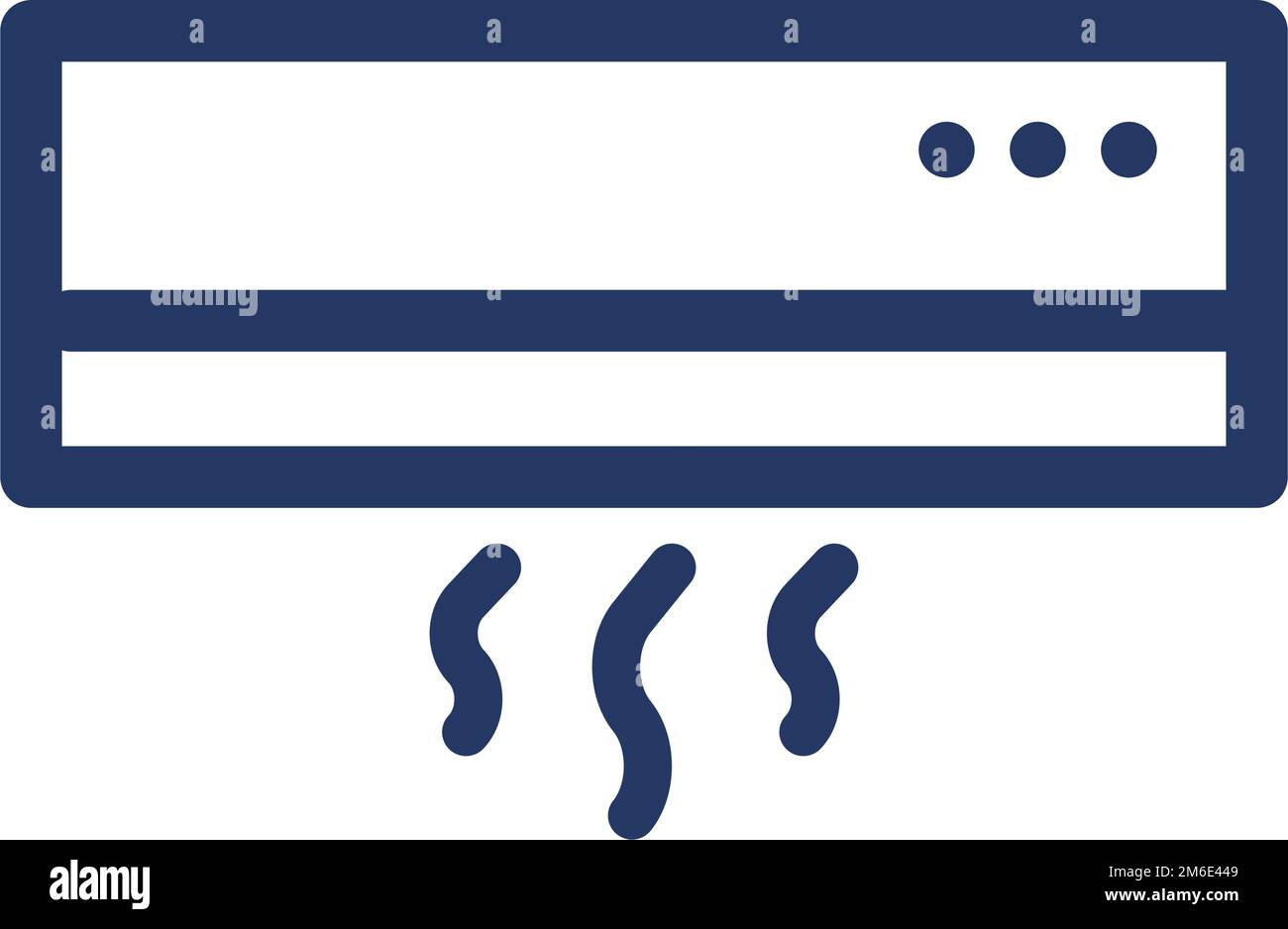 Air conditioning. Thermostat icon. Editable vector. Stock Vector