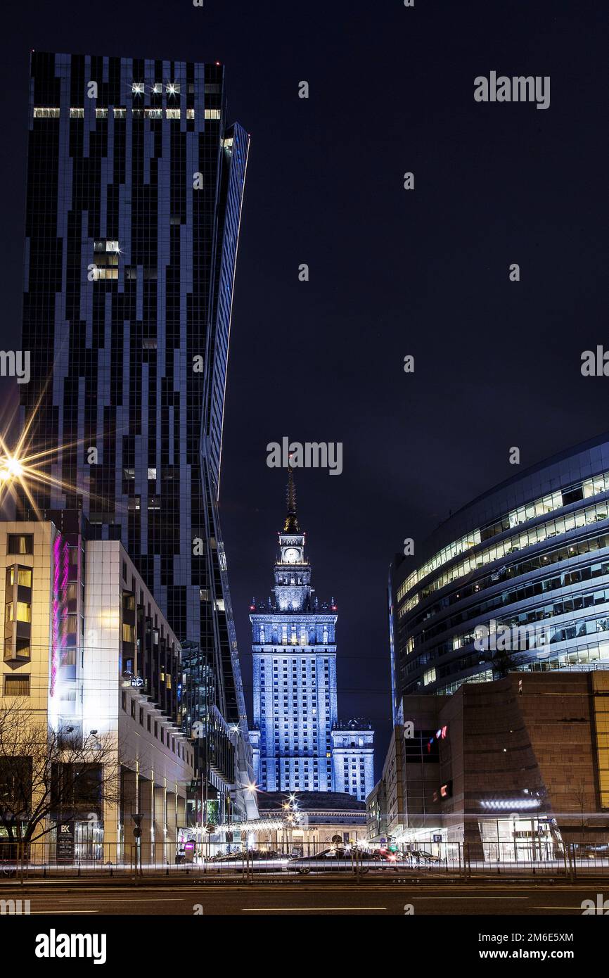 High rise building night view hi-res stock photography and images - Alamy