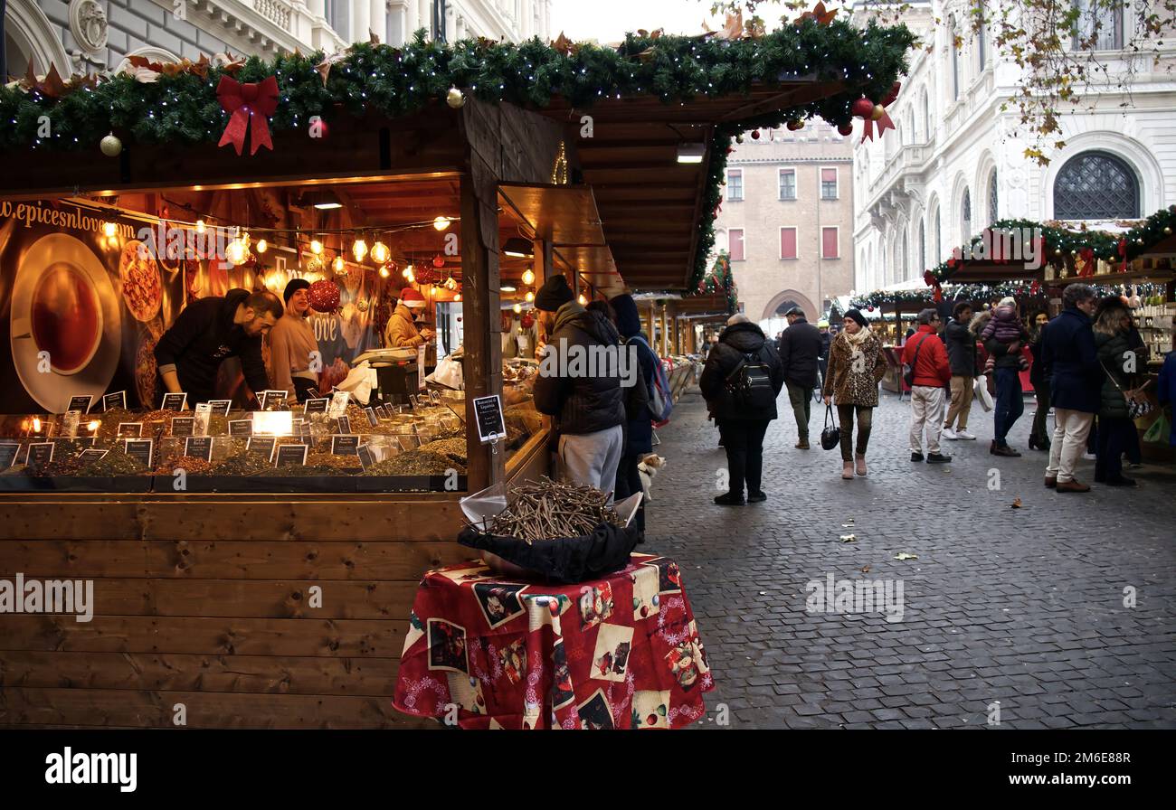 French Christmas Market (Mercatino Francese di Natale) in Bologna