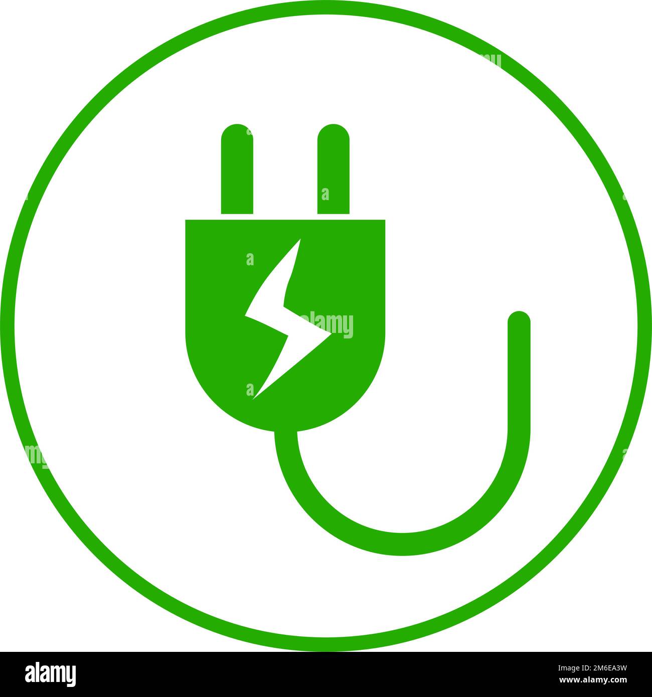 Outlet icon during charging. Charge symbol. Editable vector. Stock Vector