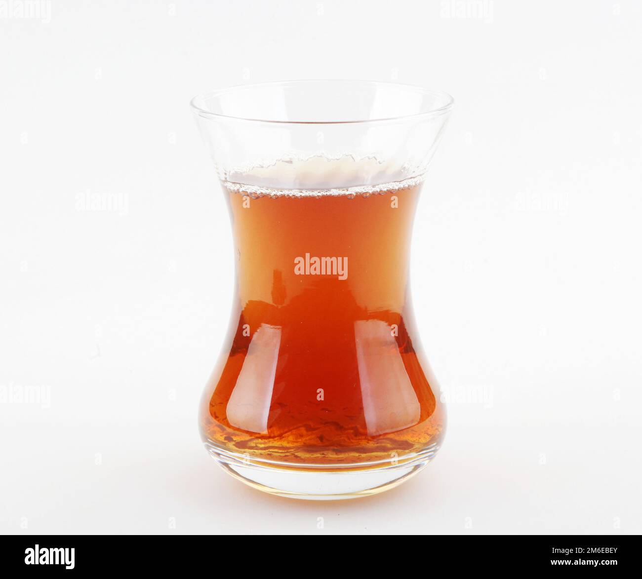 Turkish tea glass isolated on white background Stock Photo - Alamy