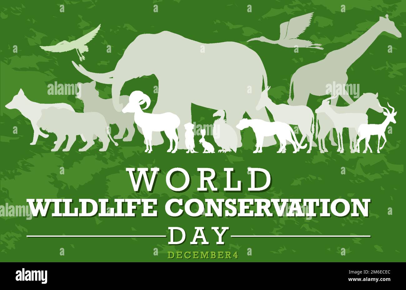 World Wildlife Conservation Day Poster Template illustration Stock