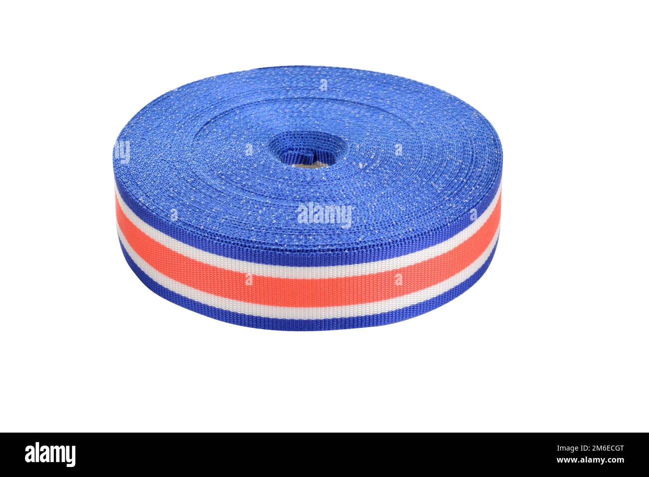 Round bobbin cotton tape Stock Photo