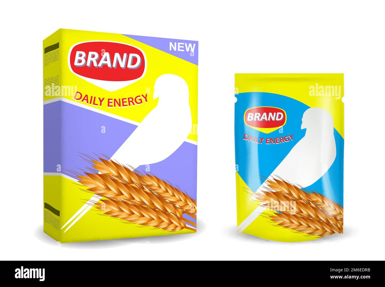 Bird food package mockup set, vector isolated illustration Stock Vector Image & Art Alamy