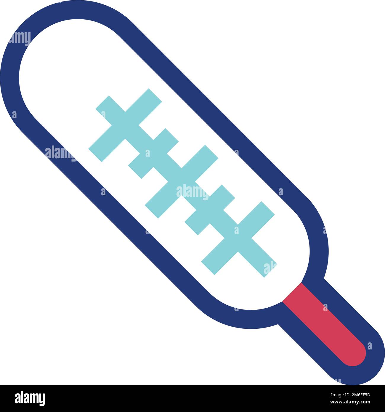 Thermometer color icon. Fever symbol. Themperature measuring Stock ...