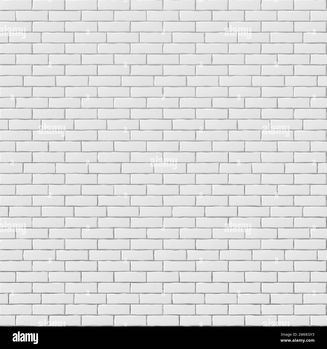 White brick wall background. Realistic seamless pattern Stock Vector ...