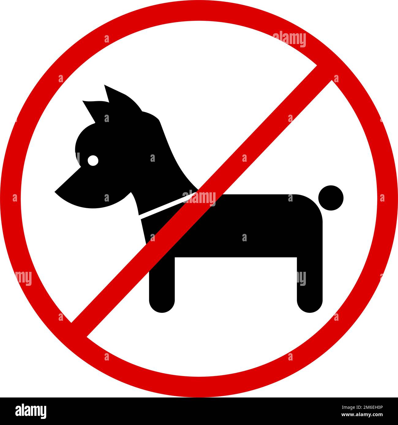 No animals allowed sign. No pets allowed property. Editable vector. Stock Vector