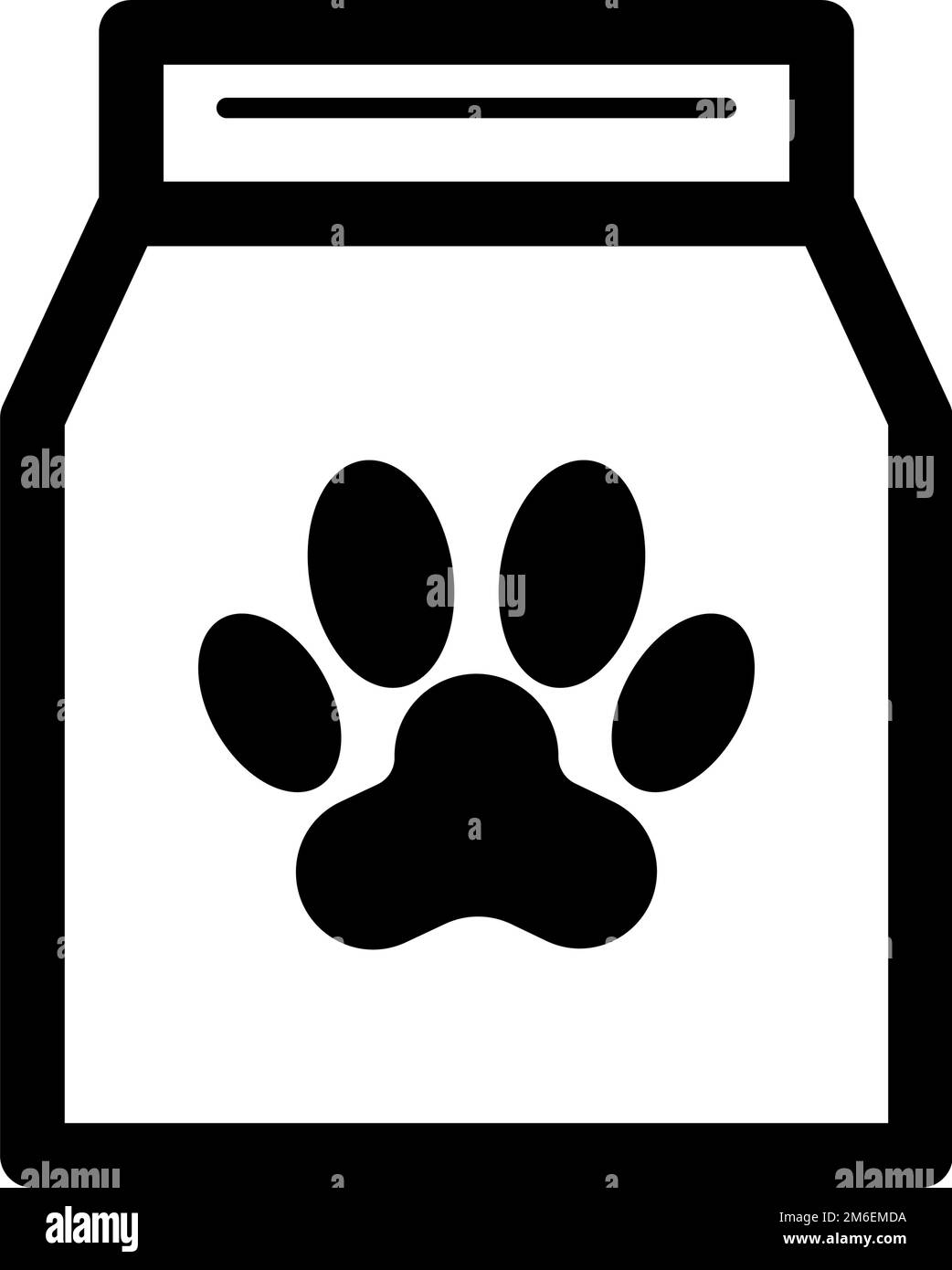 Simple dog food icon. Pet food. Editable vector. Stock Vector