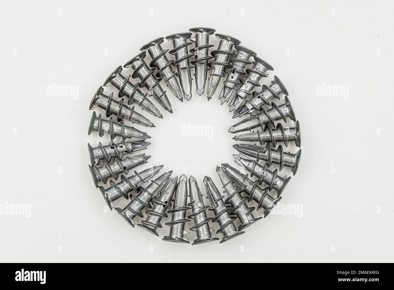 zinc self drilling drywall anchors Stock Photo Alamy