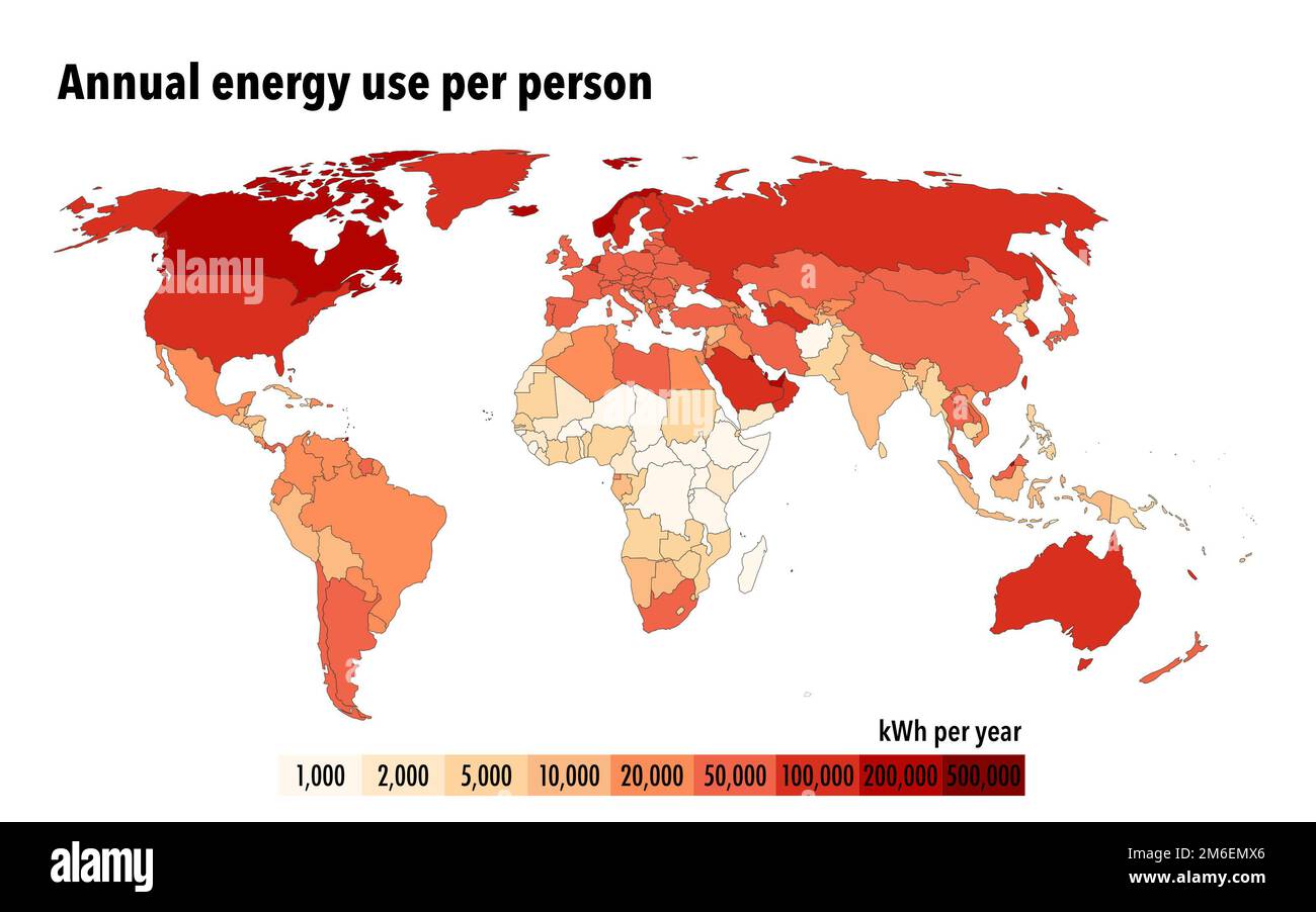 Annual Energy Use Per Person Around The World Stock Photo Alamy annual-energy-use-per-person-around-the-world-stock-photo-alamy
