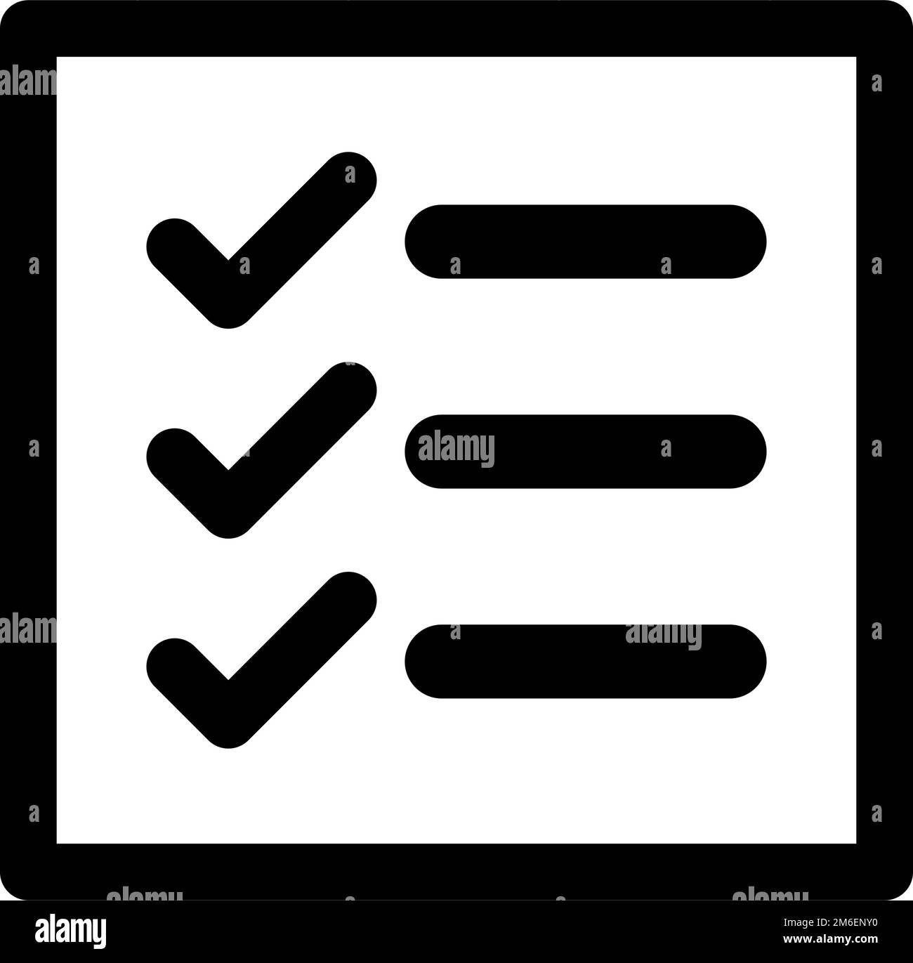 Checklist icon. Task list. Editable vector. Stock Vector