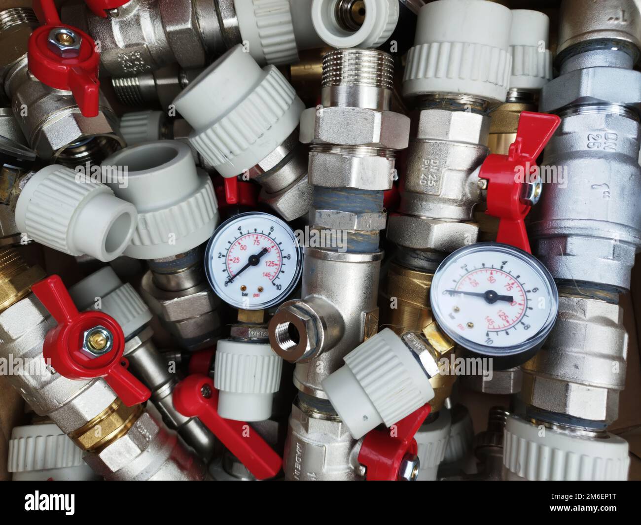 Plumbing fixtures and manometer piping parts. Plumbing fixtures and