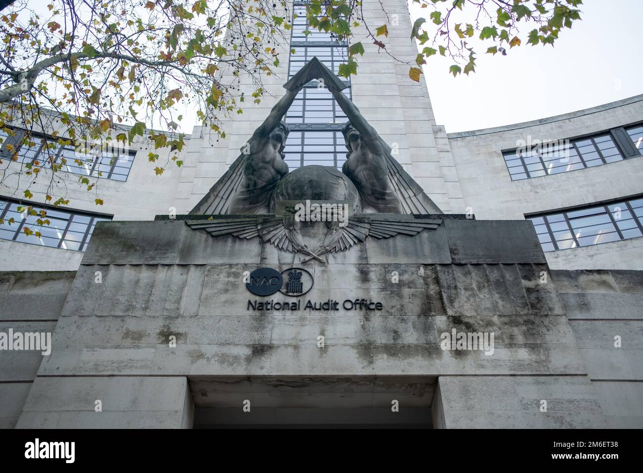 London- November 2022: National Audit Office- independent body for auditing UK government agencies Stock Photo