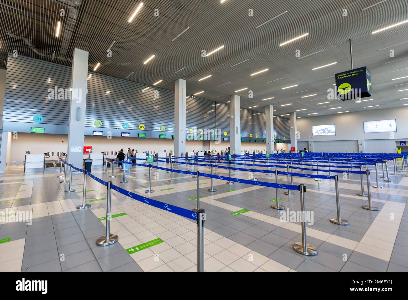 Flughafen Zakynthos ZTH Airport Terminal in Griechenland Stock Photo