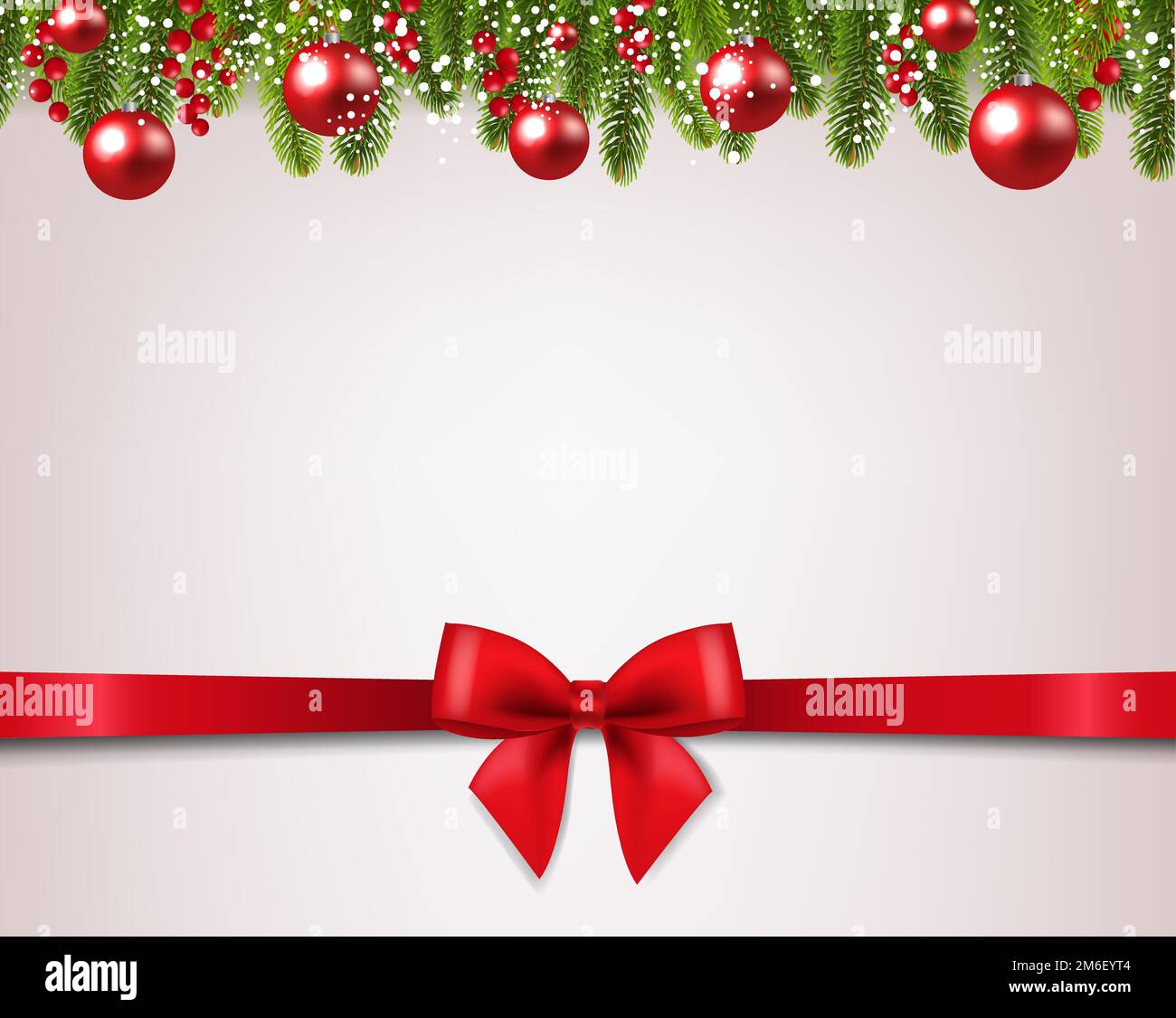 Christmas Red Sale Label With Red Silk Ribbon - Stock