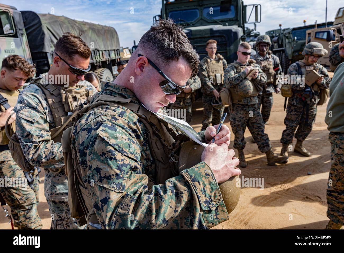 U.S. Marine Corps Cpl. Chase Vandegrift, a motor vehicle operator with 1st Maintenance Battalion