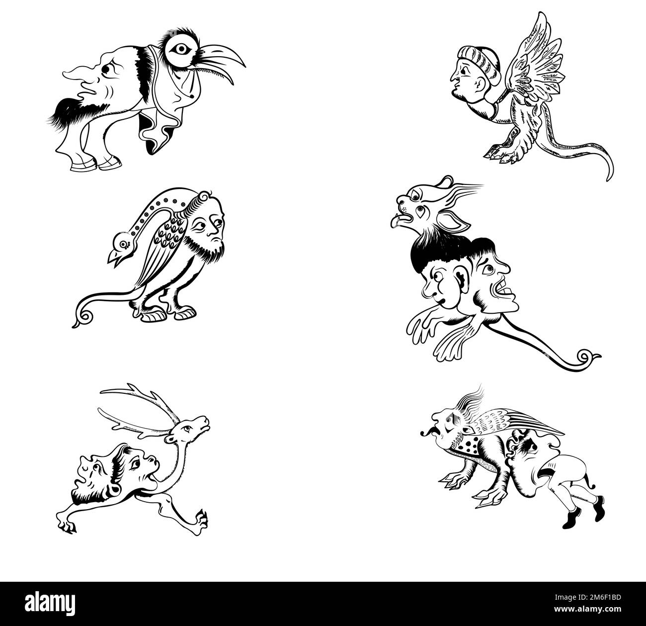 Men werewolves set Stock Photo Alamy