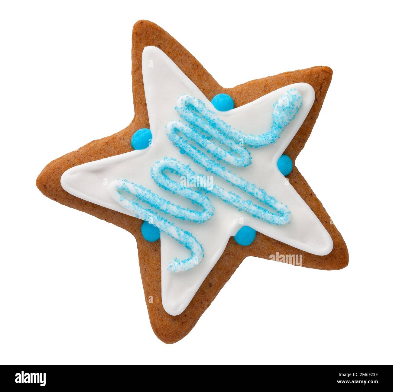 Gingerbread Star Isolated On White Background Stock Photo - Alamy
