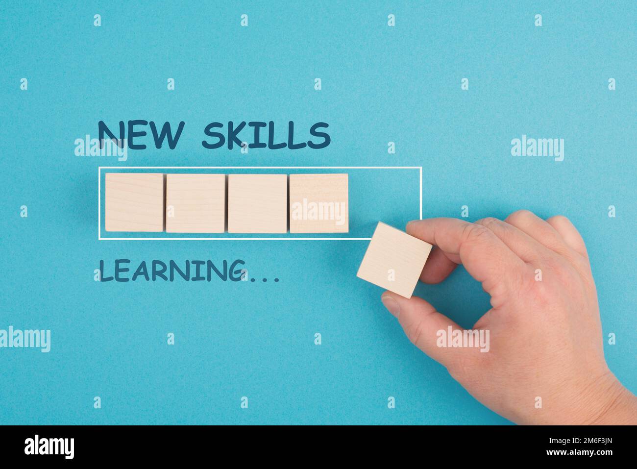 New skills learning, education concept, have a goal and study