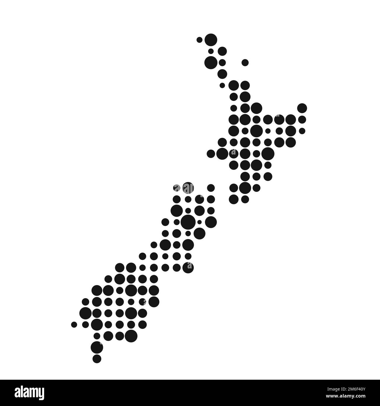 New zealand Map Silhouette Pixelated generative pattern illustration ...