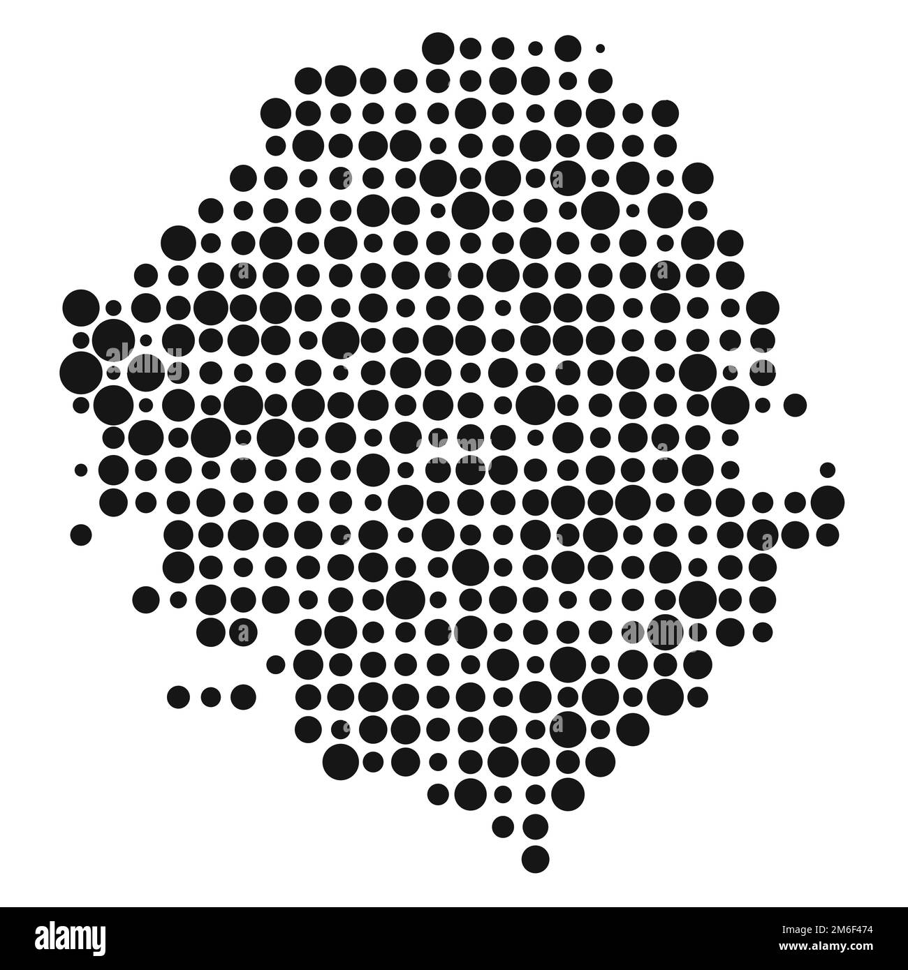Sierra leone Map Silhouette Pixelated generative pattern illustration ...