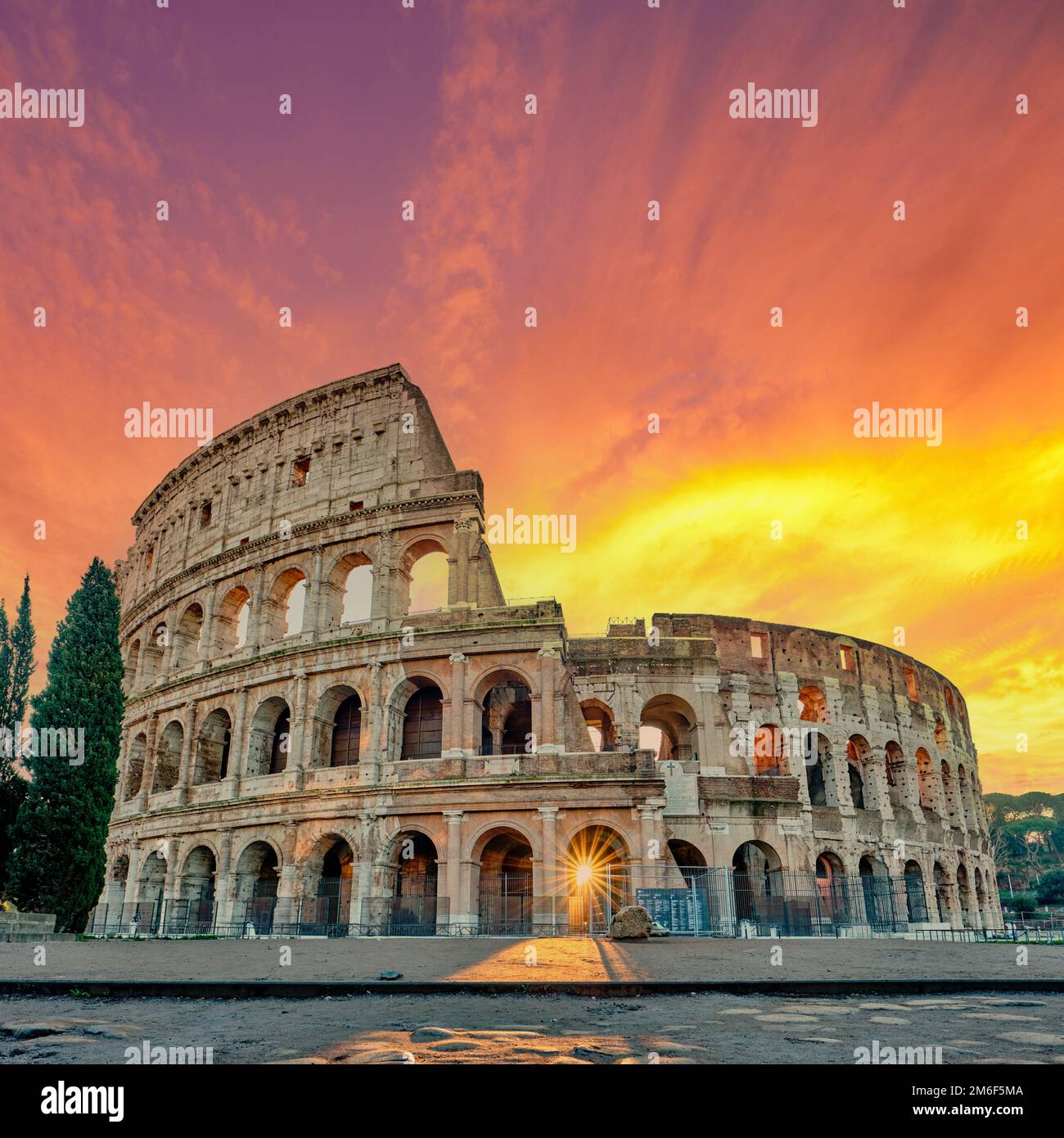 Rome dawn at coliseum hi-res stock photography and images - Alamy