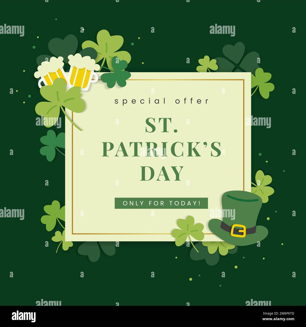 St.Patrick's Day Special Offer Vector Stock Vector Image & Art - Alamy