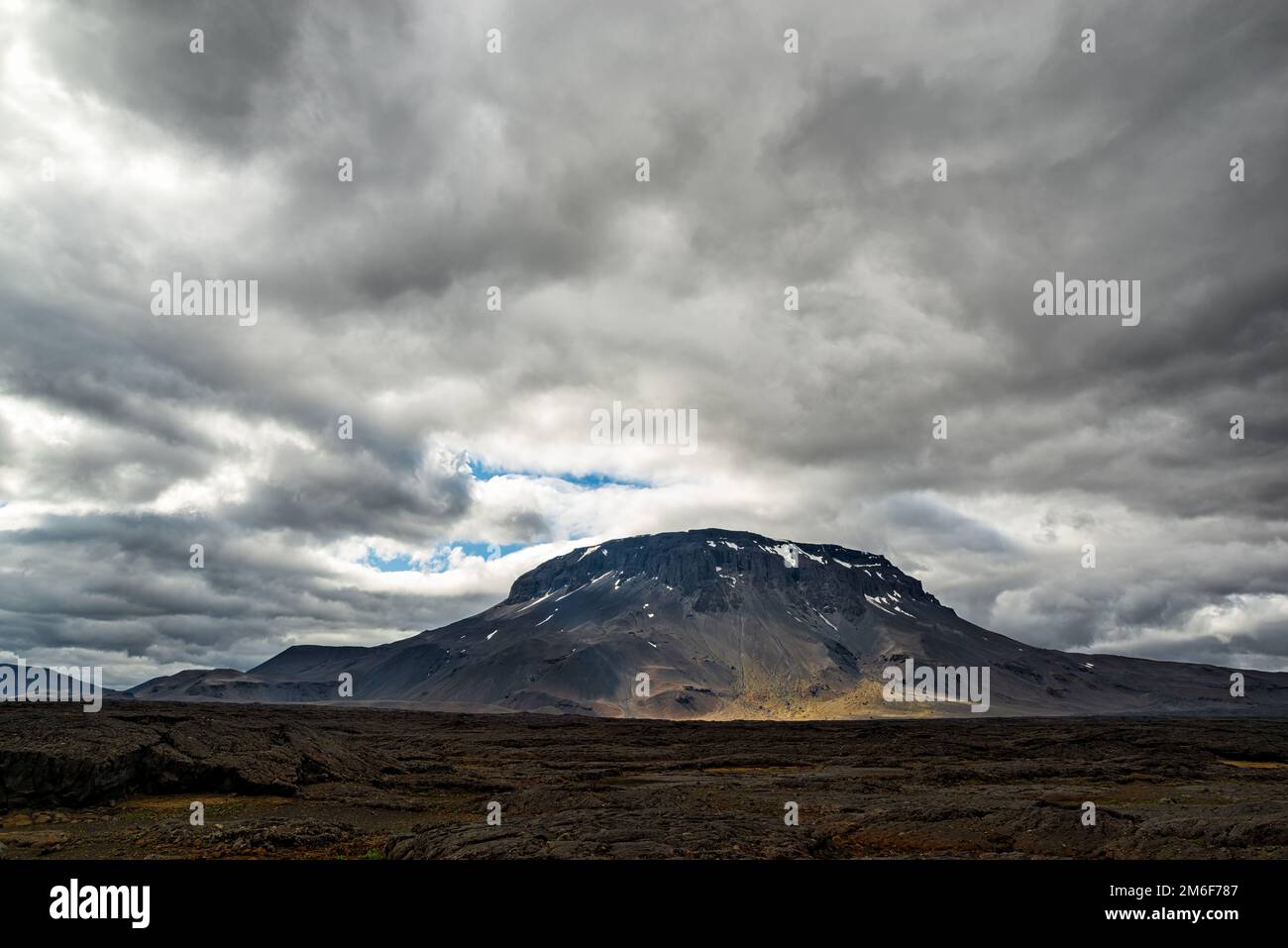 On the road to Mount Askja, Iceland Stock Photo