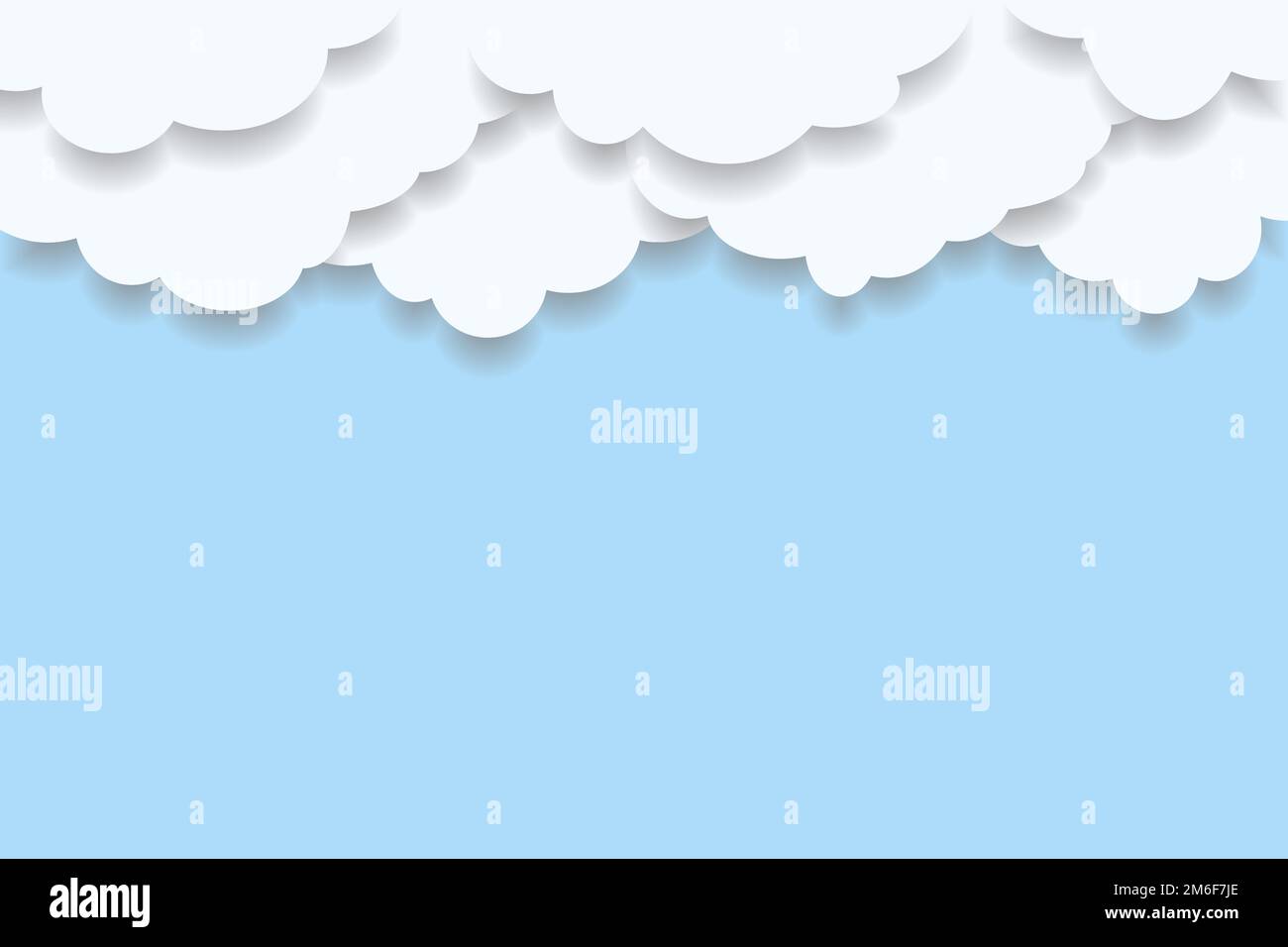 Blue sky and clouds. Vector illustration Stock Vector