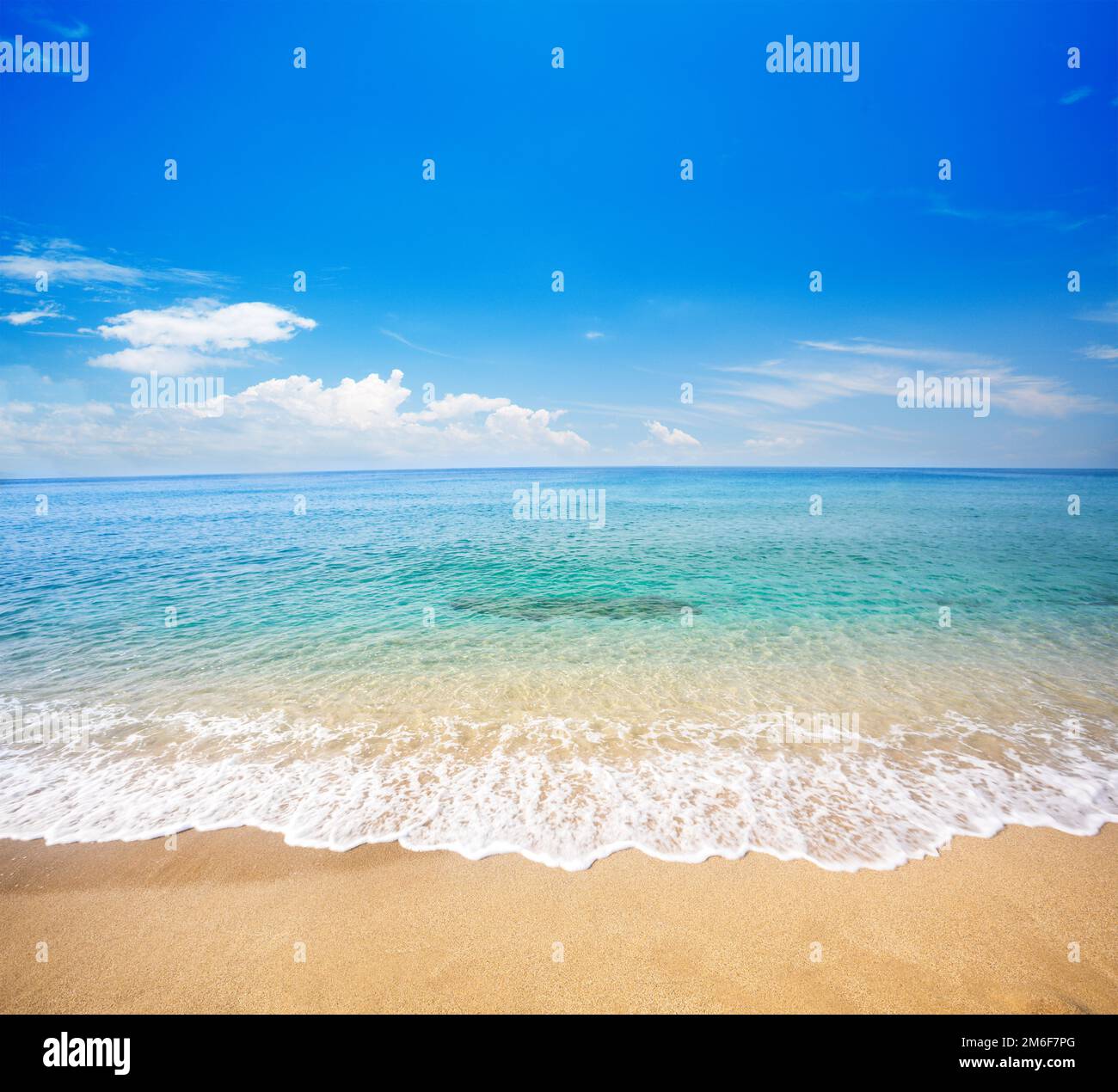 Beach and beautiful tropical sea Stock Photo