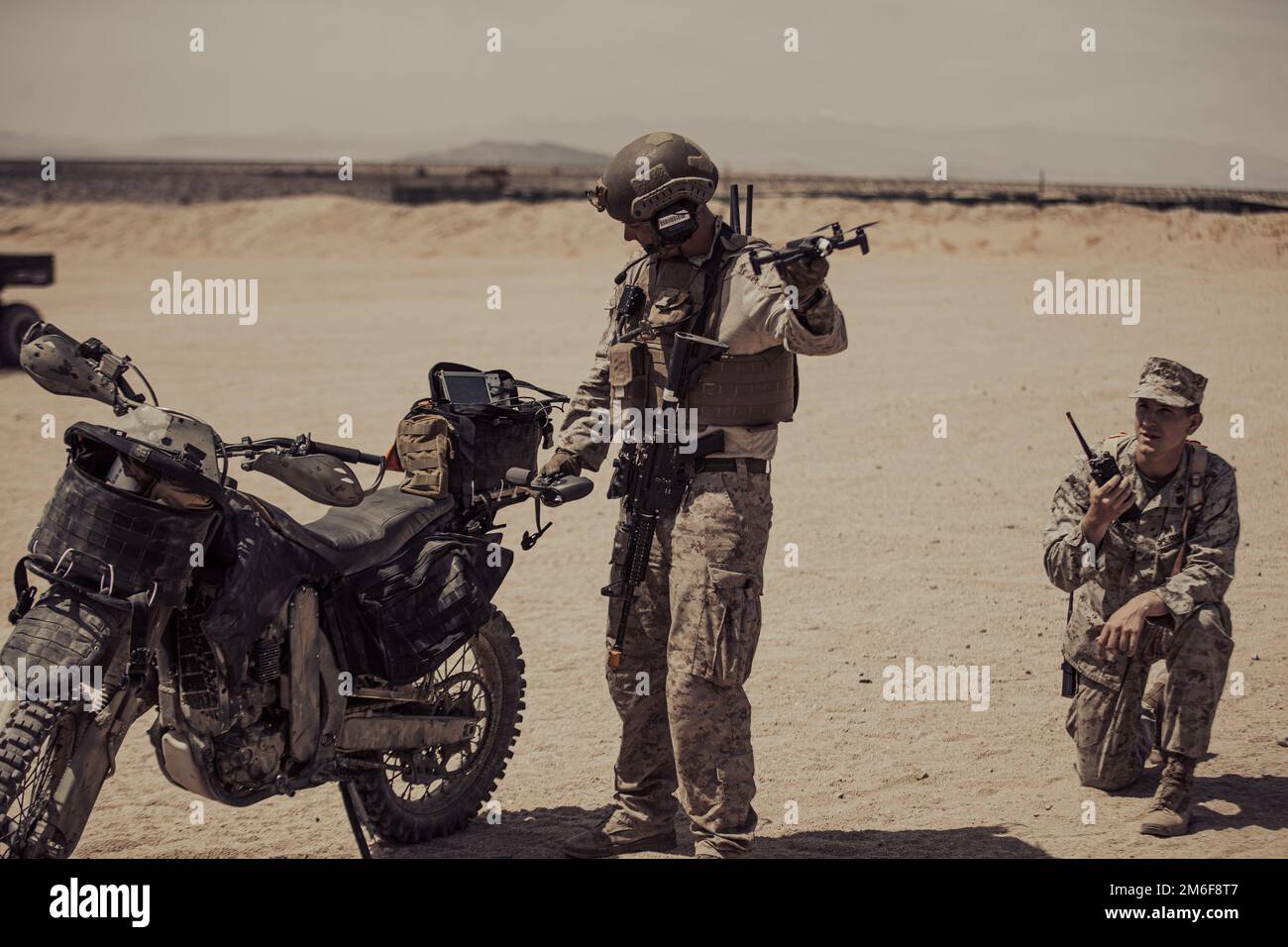 U.S. Marine Corps Sgt. Stephen Granata, a satellite transmissions