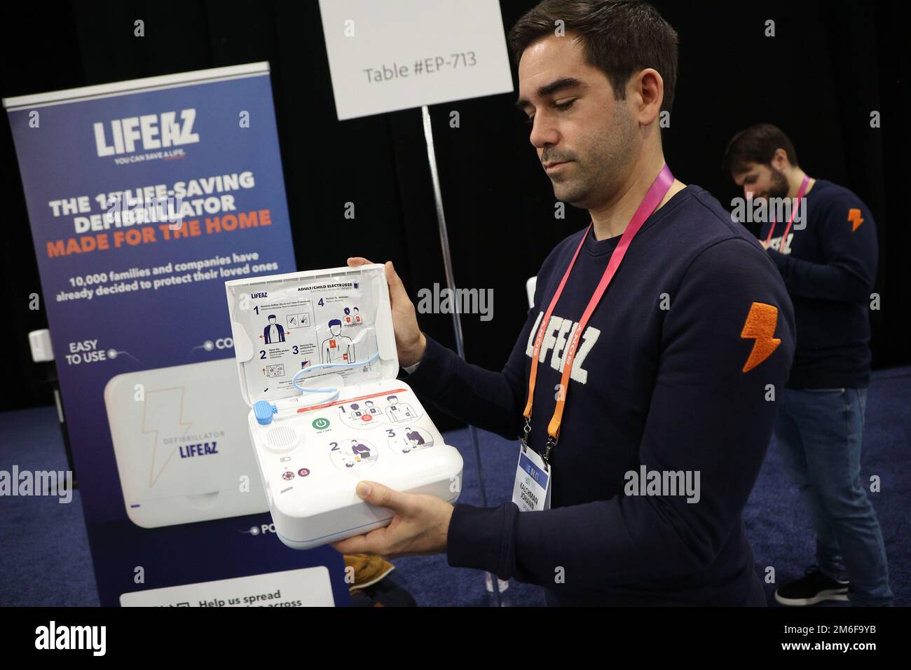 Las Vegas, United States. 03rd Jan, 2023. Exhibitor Kalchman Johann