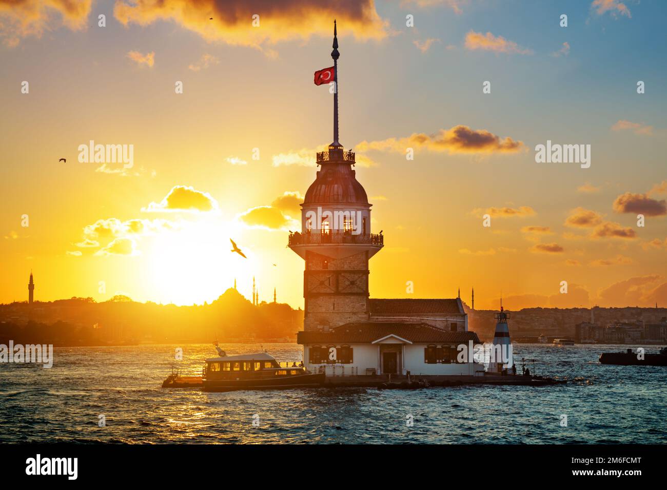 Maiden's tower - Istanbul Stock Photo