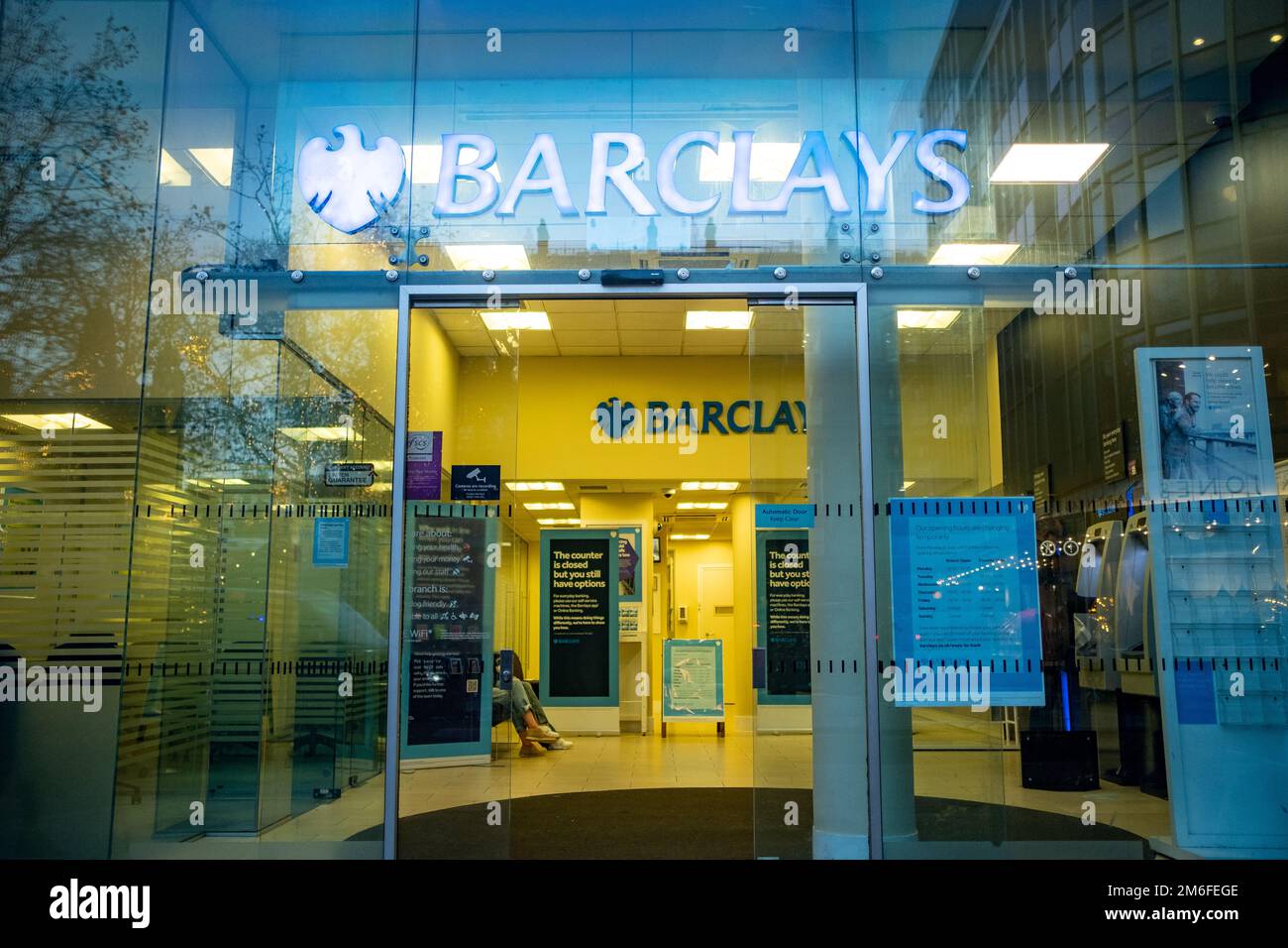 London Barclays bank branch British high street retail & commercial